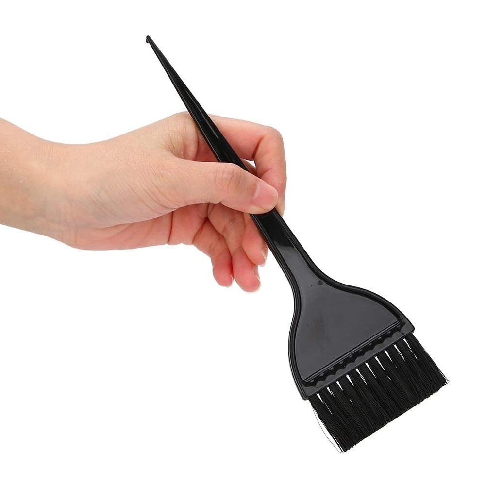 ZAUKY 1PC Professional Wide Hair Dye Brush with Long Tail - Salon Quality Hair Coloring Applicator for Women & Men (Black) - Perfect for Ombre, Highlights & Root Touch-Ups at Home