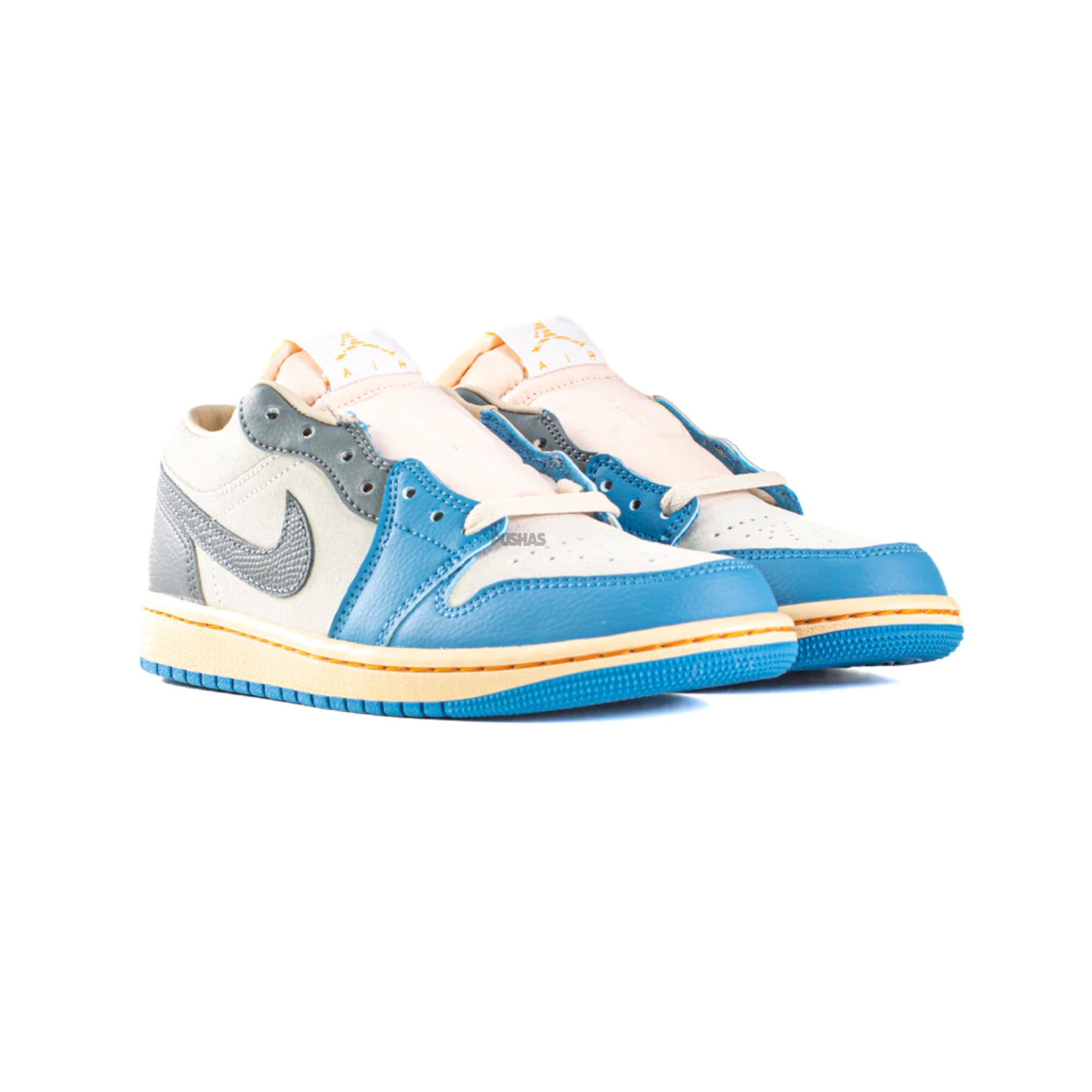 Air Jordan 1 Low 'Vintage UNC Grey' Sneakers (2022) - Men's Basketball Shoes for Casual Wear & Street Style Fashion