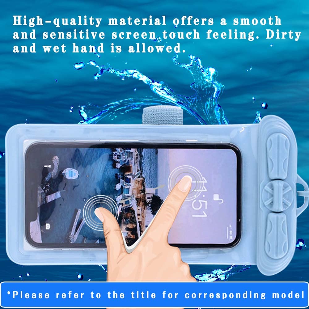 Waterproof Pouch Case for Coolpad Belleza - Blue for Swimming & Outdoor