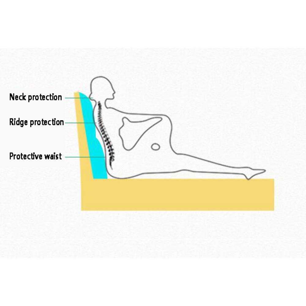 **Ergonomic Bed Backrest Cushion - Reading Pillow with Headboard Cover Protector, Dust-Proof Bedside Pad for Solid Wood Hard Beds, Thickened Anti-Collision Design (150x60cm) - Perfect for Reading, Lounging & Back Support**