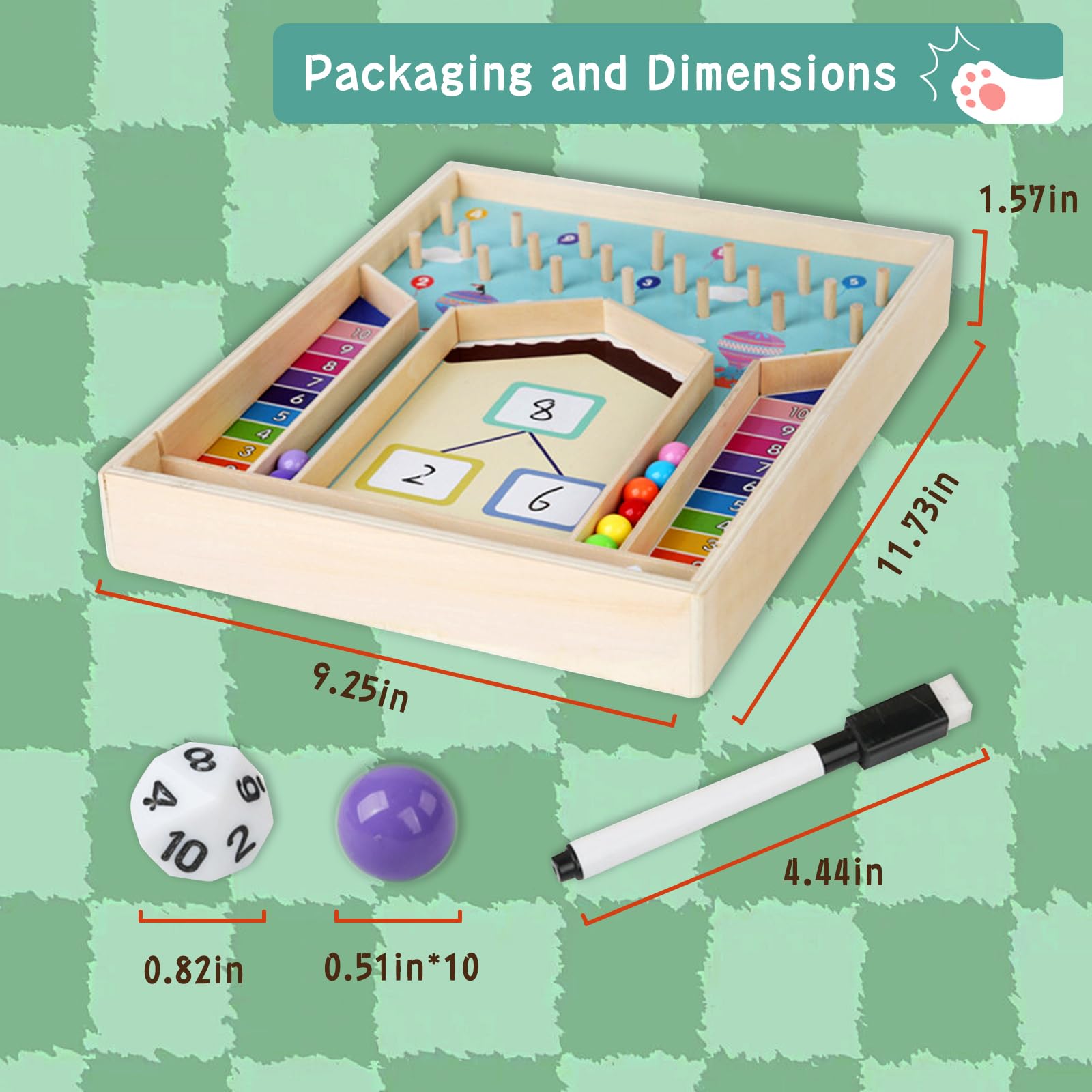 Montessori Math Toys for Kids - Addition Within 10 Counting & Decomposition Learning Games - Educational Manipulatives for Preschool, Kindergarten & 1st Grade (Ages 1-3) - Perfect for Classroom, Homeschool & Birthday Gifts