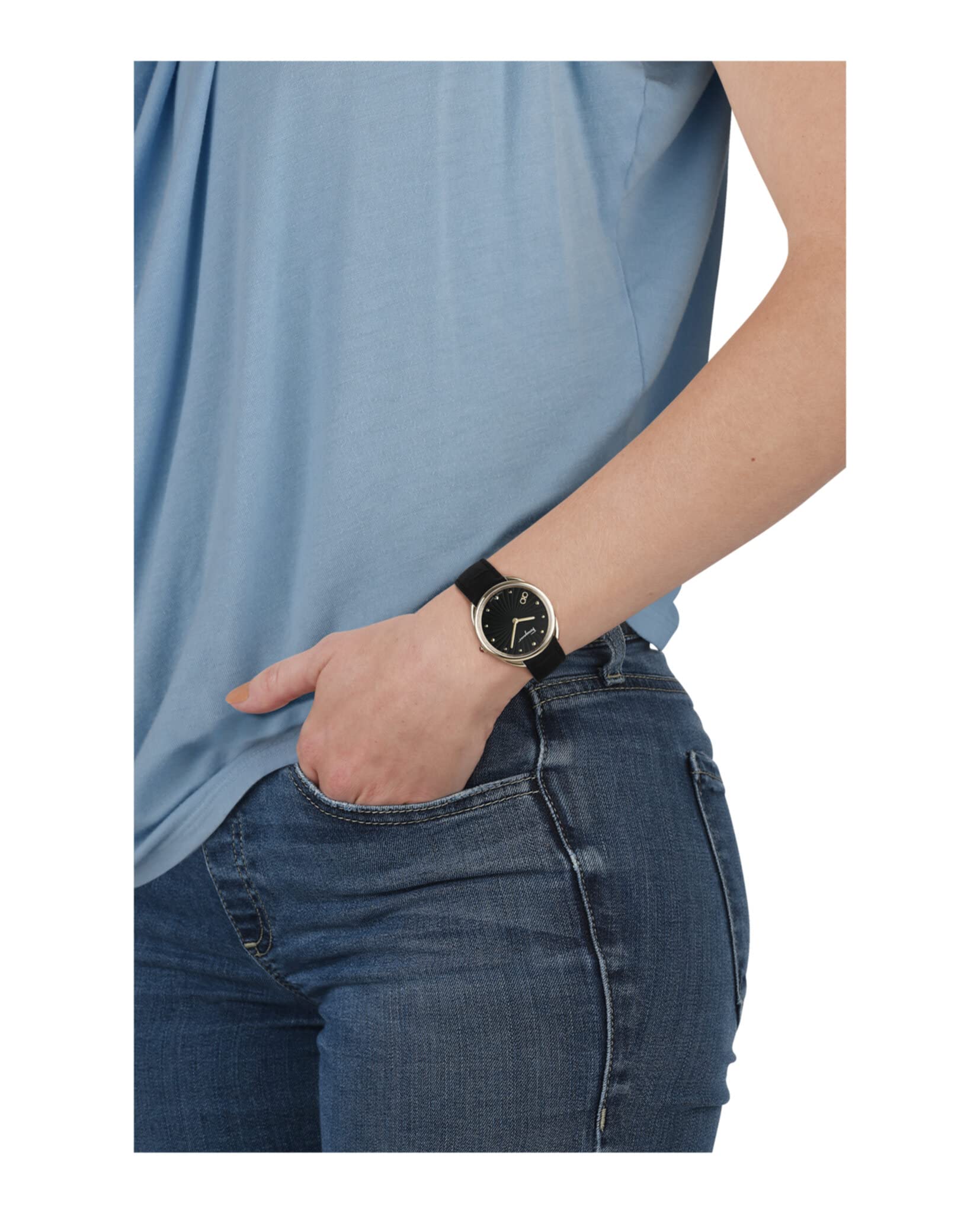Ferragamo Women's Swiss Made Leather Strap Watch - Cuir Collection - Perfect for Business, Casual & Special Occasions