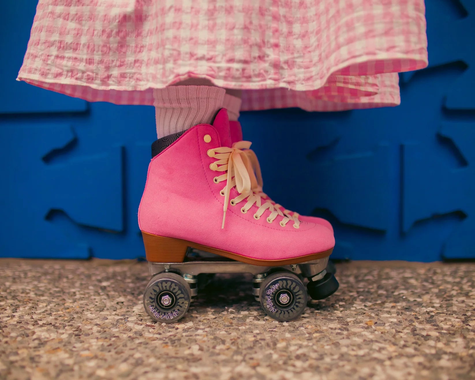 Chuffed Skates Wanderer Vegan Pink Roller Skates - Perfect for Outdoor Skating, Rink Fun & Fitness