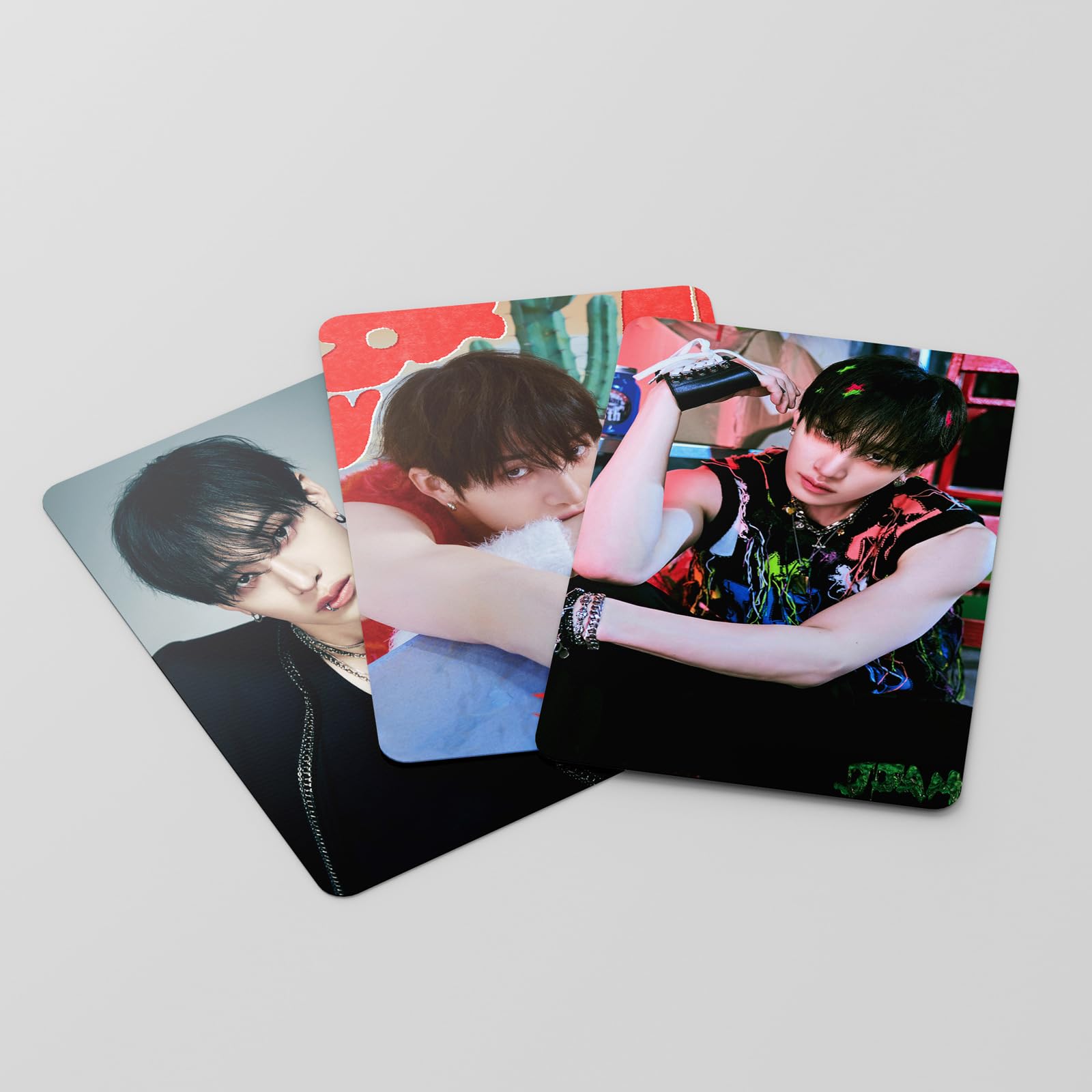 Stray Kids Photocards 55 PCS - Official Kpop Album Photo Cards Collection (Bang Chan) - Perfect Gift for Fans, Boys and Girls - Use for Scrapbooking, Phone Cases, and Kpop Merch Displays