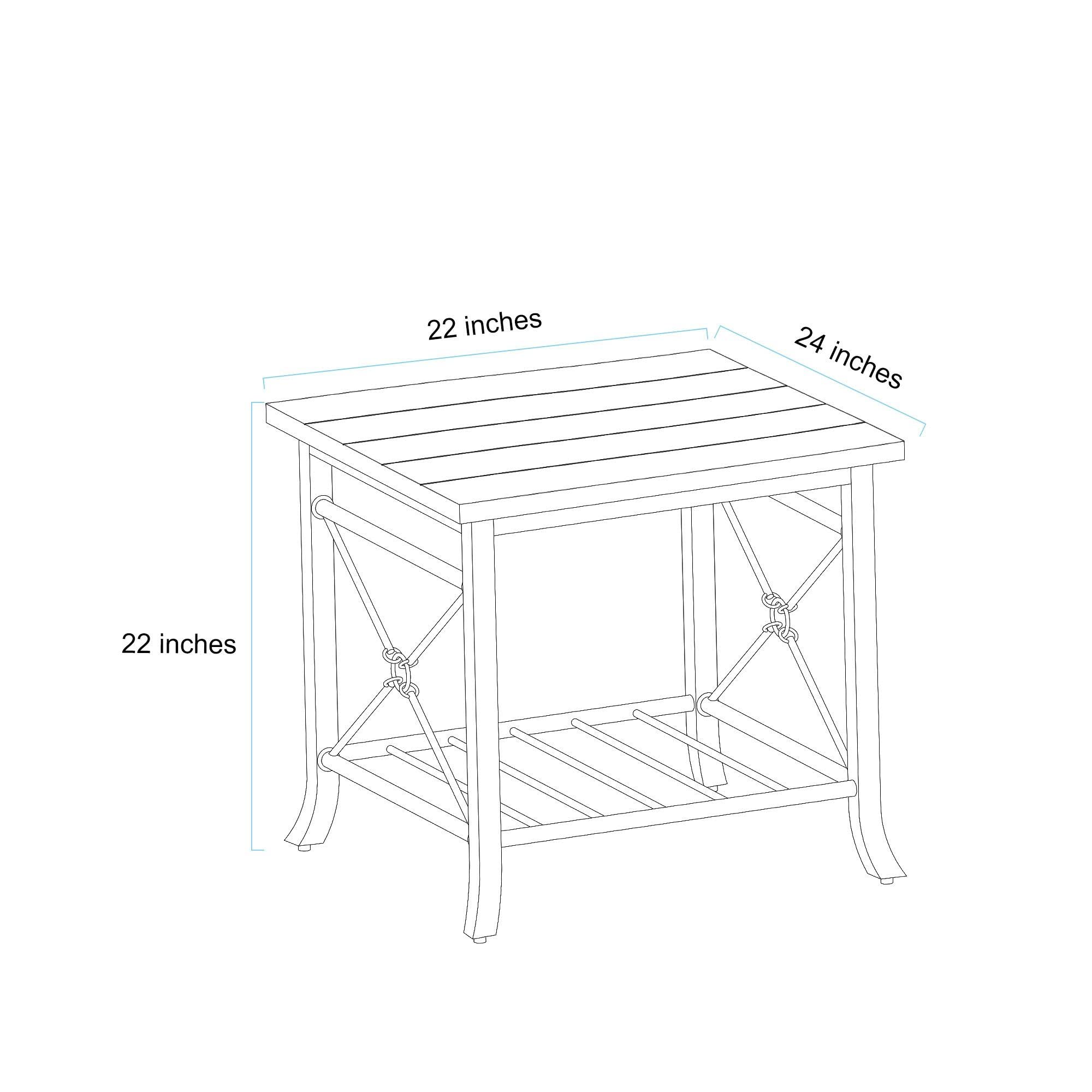 Modern 3-Piece Coffee Table Set with 1 Coffee Table & 2 End Tables - 48