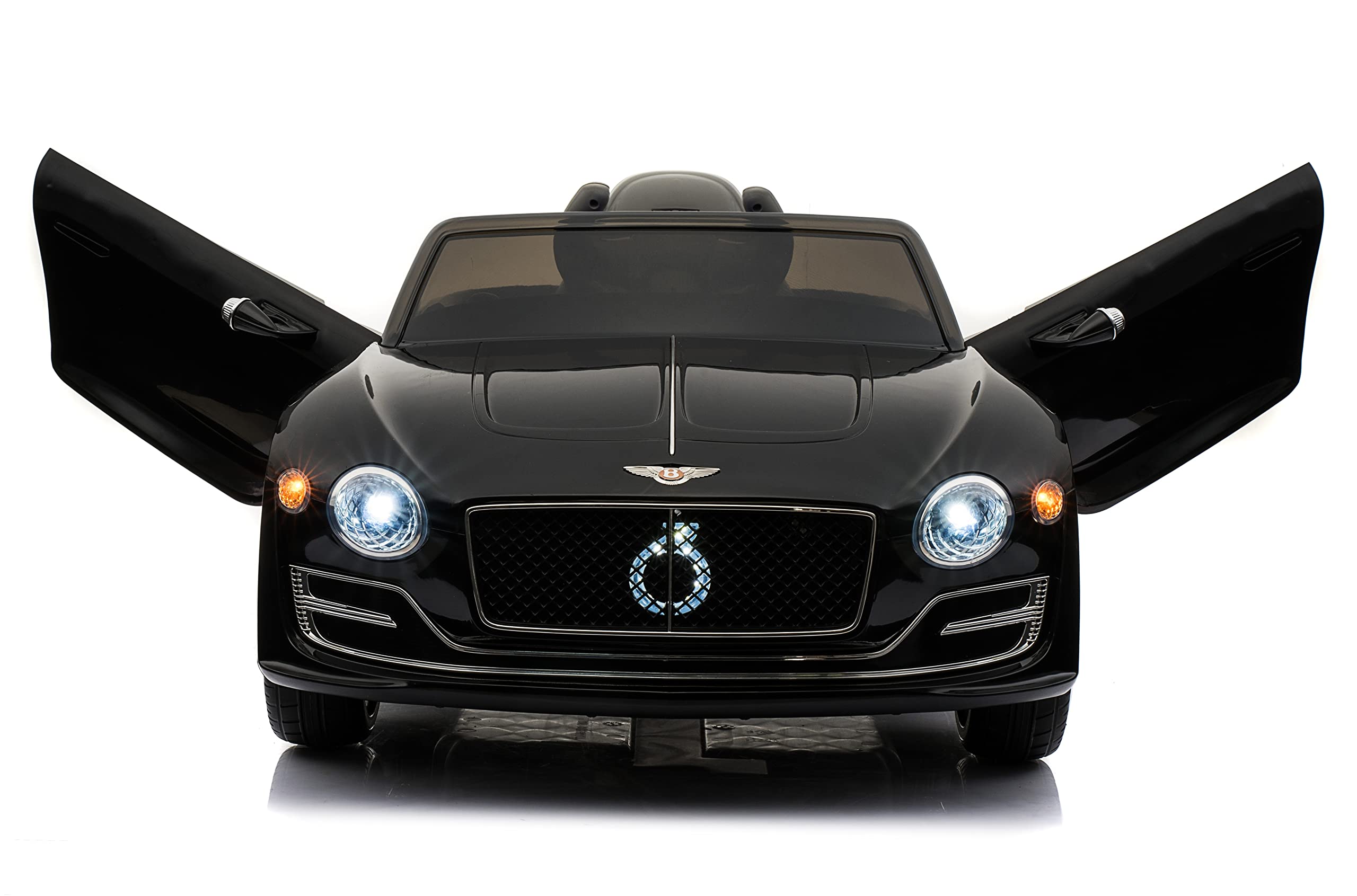 **Licensed Bentley EXP12 Kids Ride-On Toy Car - 12V Battery-Powered Electric 4-Wheeler with Parent Remote Control, Foot Pedal, 2 Speeds, Music, AUX & LED Headlights - Perfect for Outdoor Play & Birthday Gifts (Black)**