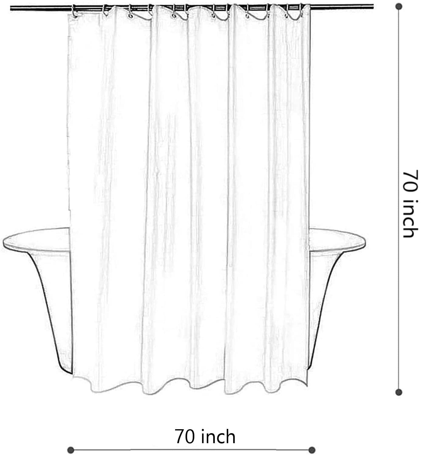 Red Lips Shower Curtain with Eiffel Tower Silhouette - Romantic Paris Theme Bathroom Decor for Women, 70x70 Inch Black Background Polyester Curtain with Hooks - Perfect for Modern Bathrooms, Girls' Rooms & French-Inspired Home Decor