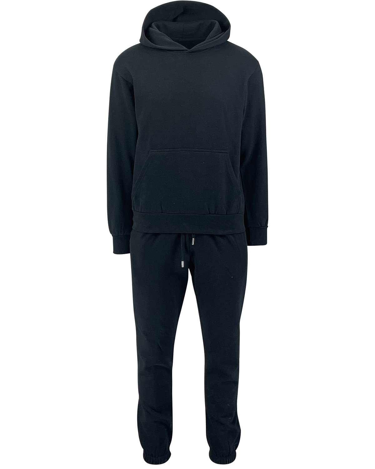 Men's Hoodie and Jogger Tracksuit Set - Comfortable Blank Sweatshirt & Pants for Casual Wear, Gym, and Lounge