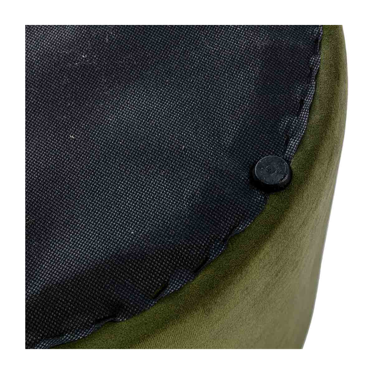 Juliette Velvet Ottoman Stool 16 Inch Round Footrest Pouf - Perfect for Living Room, Bedroom, or Nursery Decor