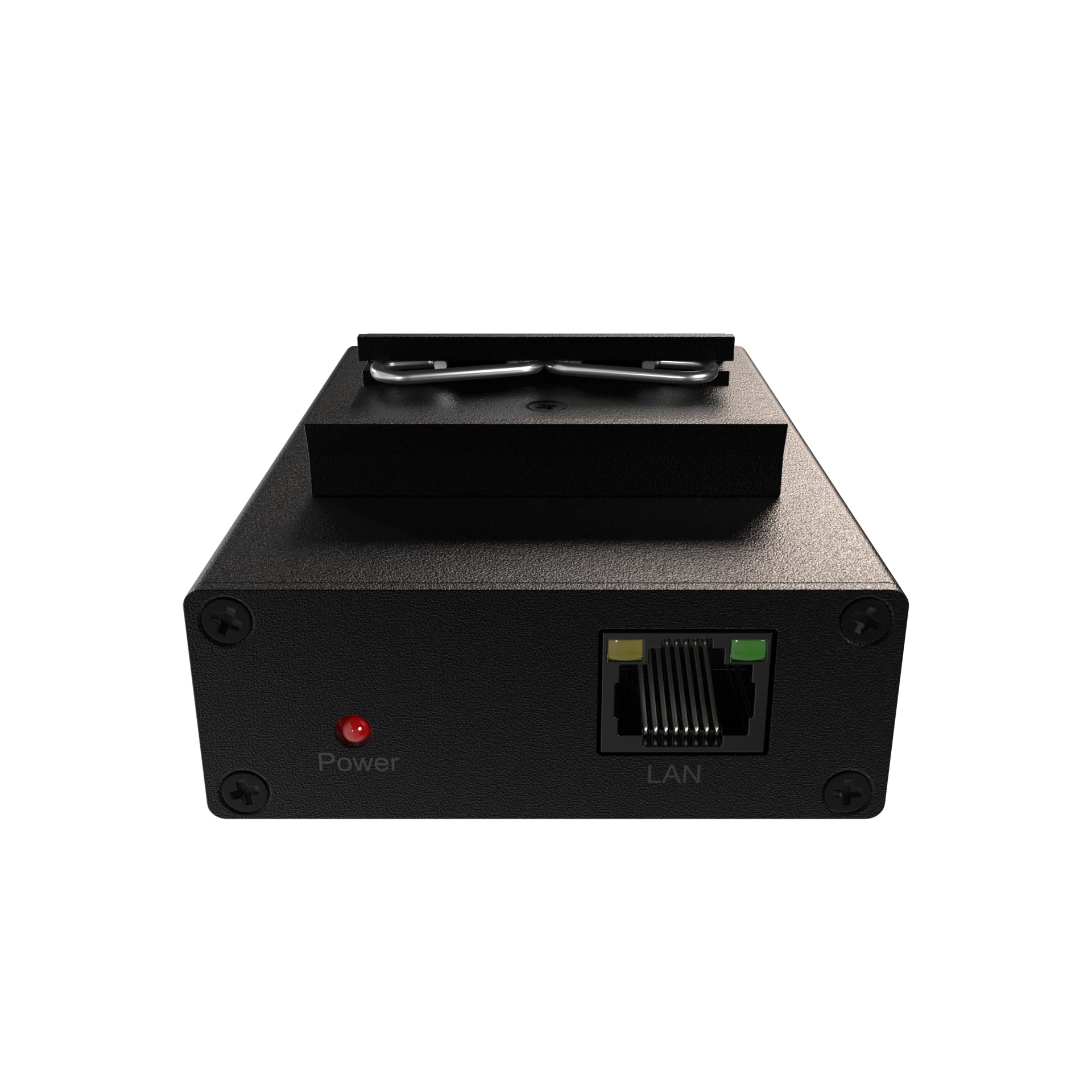 DIN-Rail Mount Ethernet Extender - 10/100 BaseT, 1000m (3280ft) Range Over 2-Wire/BNC, 12-24VDC, Plug & Play | Low Power, Compact Design for Industrial Automation, Security Systems & Remote Monitoring