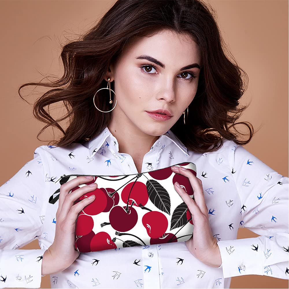 Floral Print Makeup Bag for Women - Cosmetic & Toiletry Pouch for Travel & Daily Use