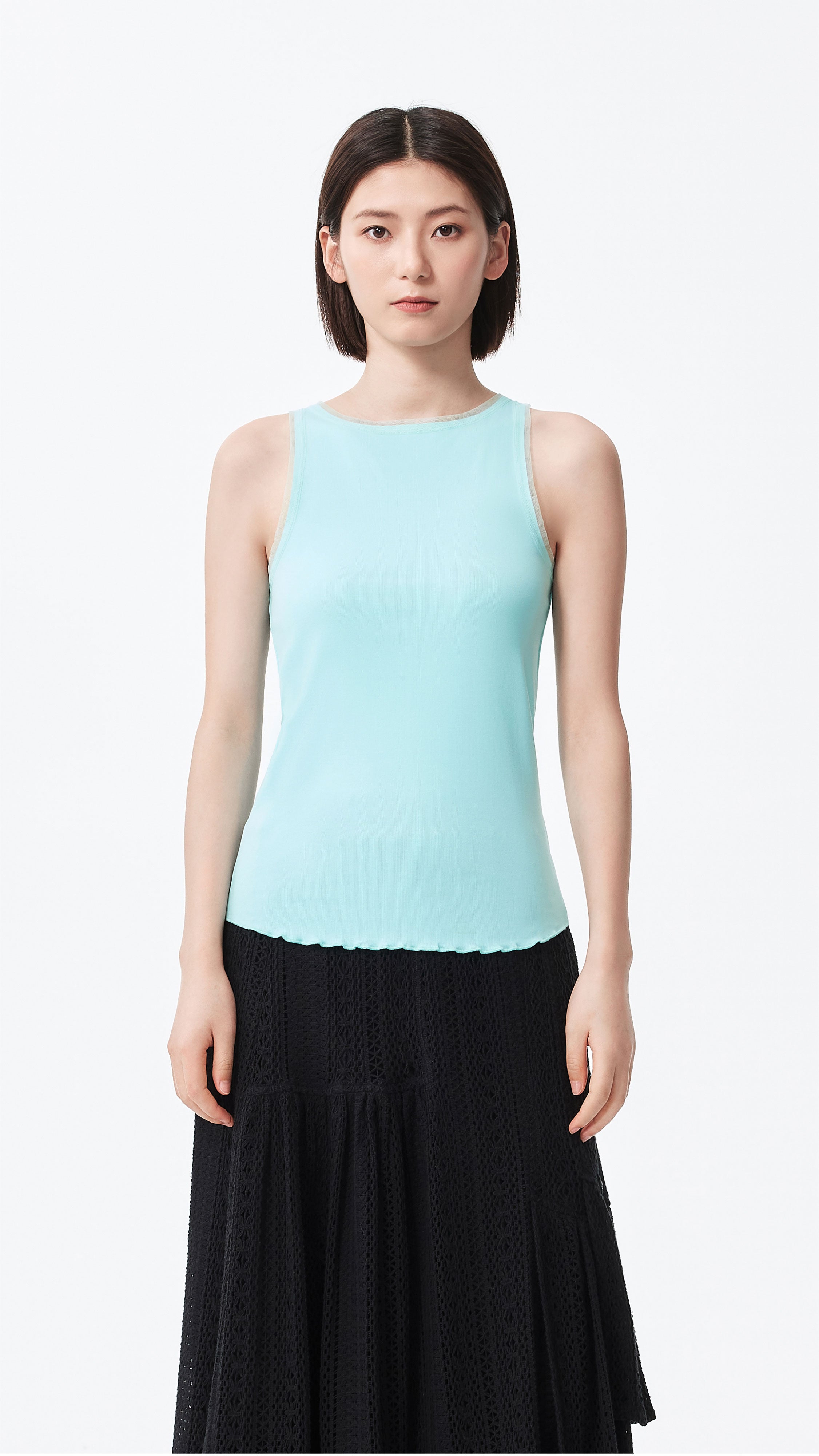 Women's Cutout Tank Top - Breathable Summer Sleeveless Shirt for Workout, Yoga & Casual Wear | Fashionable Gym & Street Style