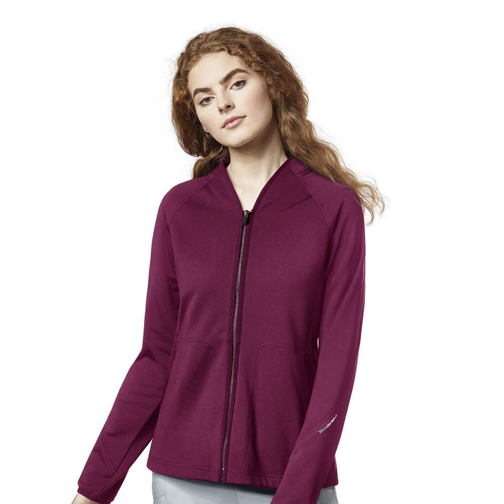 WonderWink Women's Fleece Full-Zip Jacket - Soft Warm Winter Coat for Outdoor Activities & Casual Wear