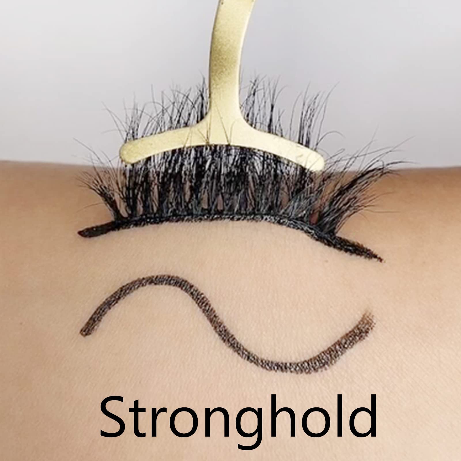Latex-Free Eyeliner Lash Glue for Sensitive Eyes - Waterproof False Eyelash Adhesive Pen with Strong Hold (1P, Black) | Perfect for Daily Wear, Special Occasions & Professional Makeup