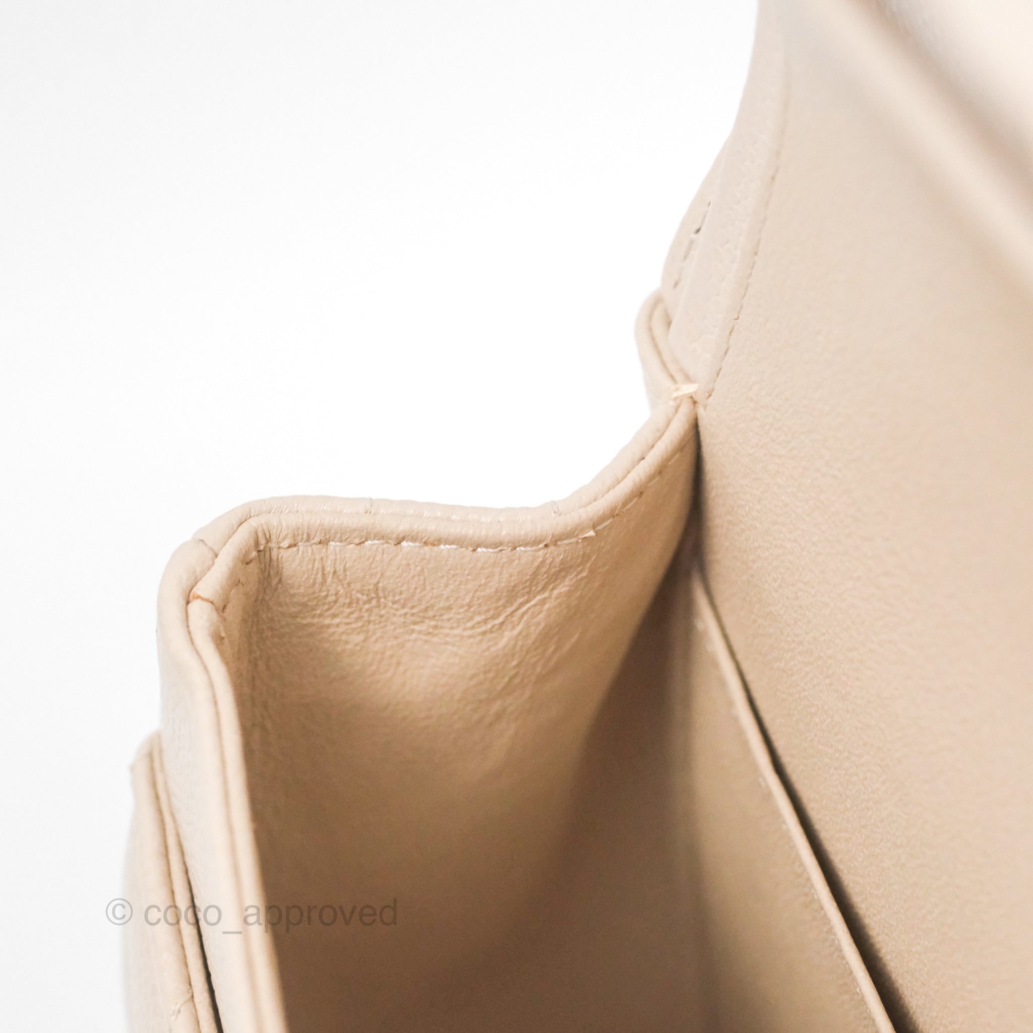 Chanel Classic Medium Double Flap Bag Chevron Light Beige Caviar Leather Gold Hardware 20B - Luxury Designer Handbag for Women, Perfect for Work, Evening Events & Special Occasions