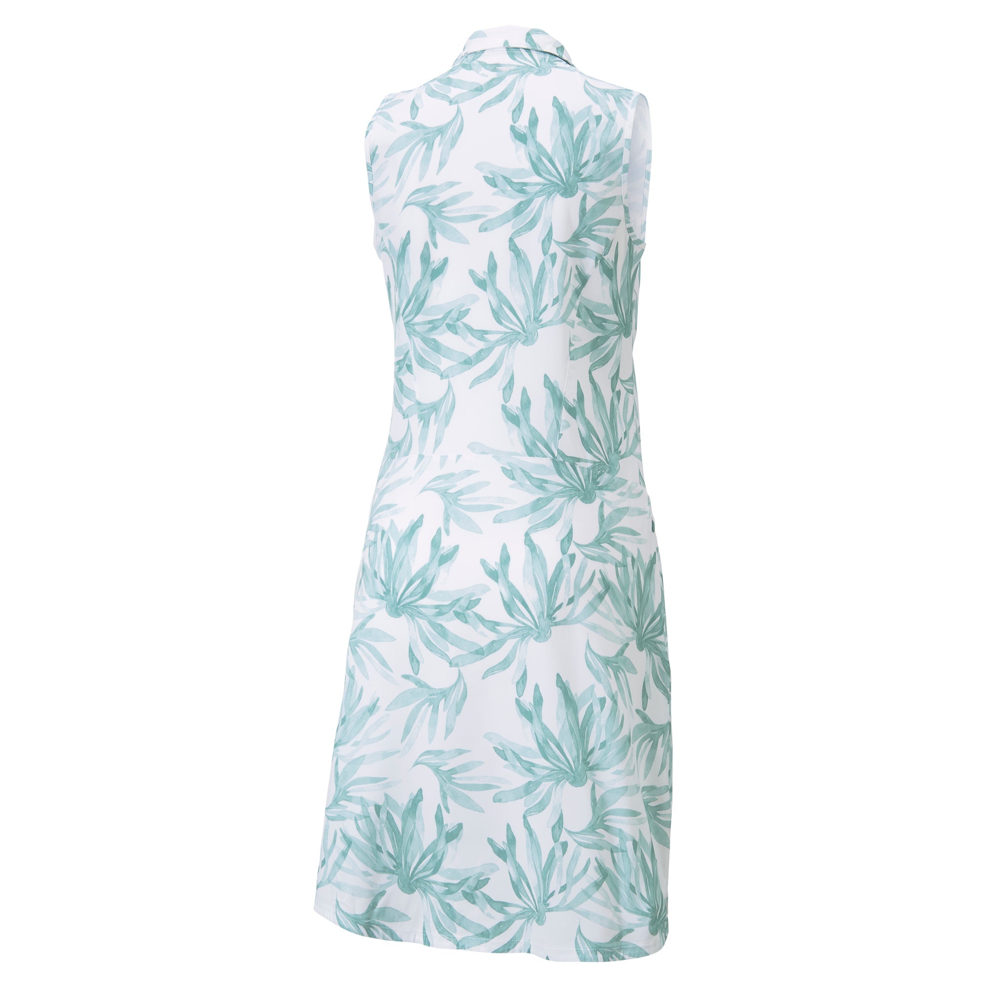 Women's Stylish Palm Print Golf Dress - Breathable & Comfortable for Summer Golfing & Outdoor Activities