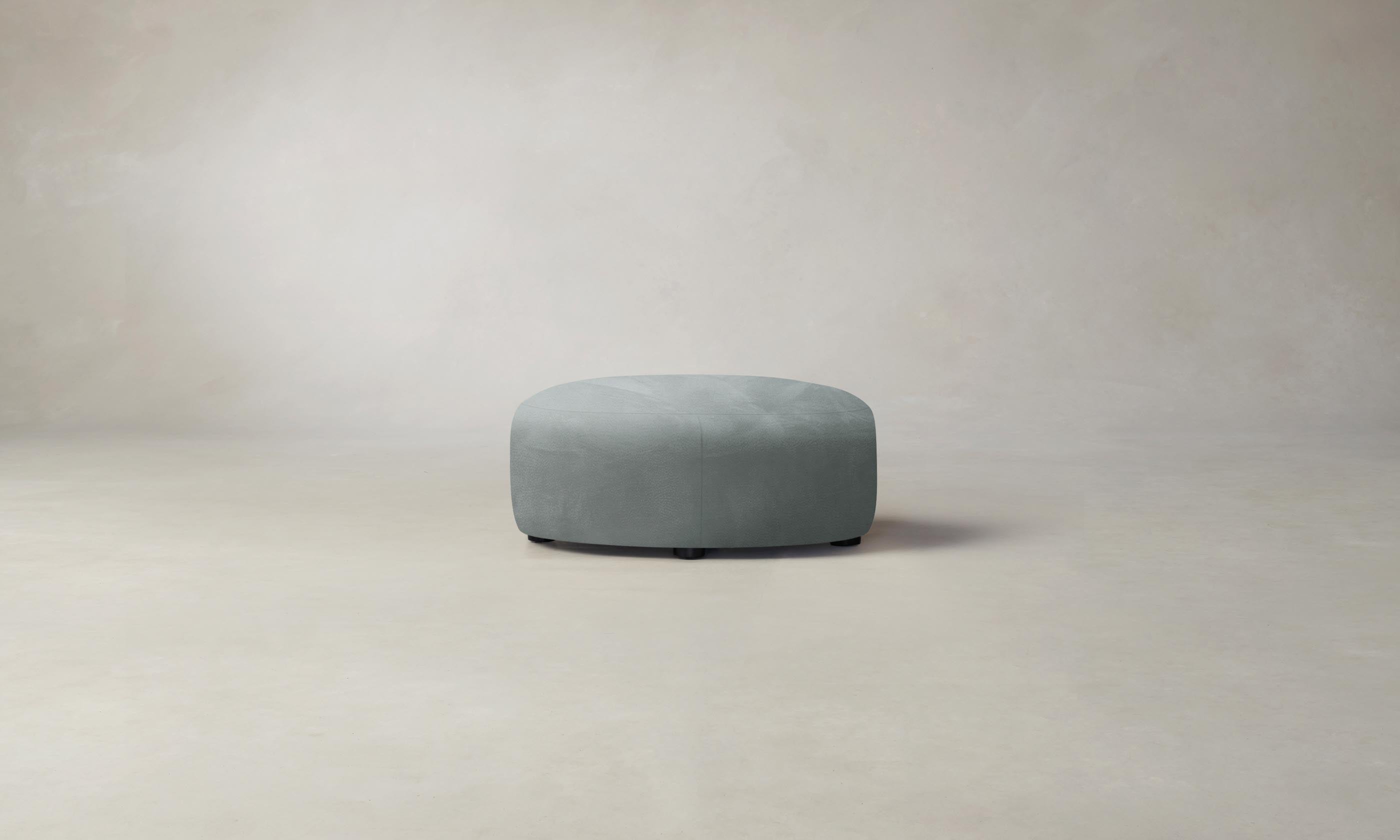 Premium Nubuck Leather Chelsea Ottoman with Storage - Modern Tufted Footrest Stool for Living Room, Bedroom & Office - Comfortable Home Decor Furniture for Relaxing & Extra Seating