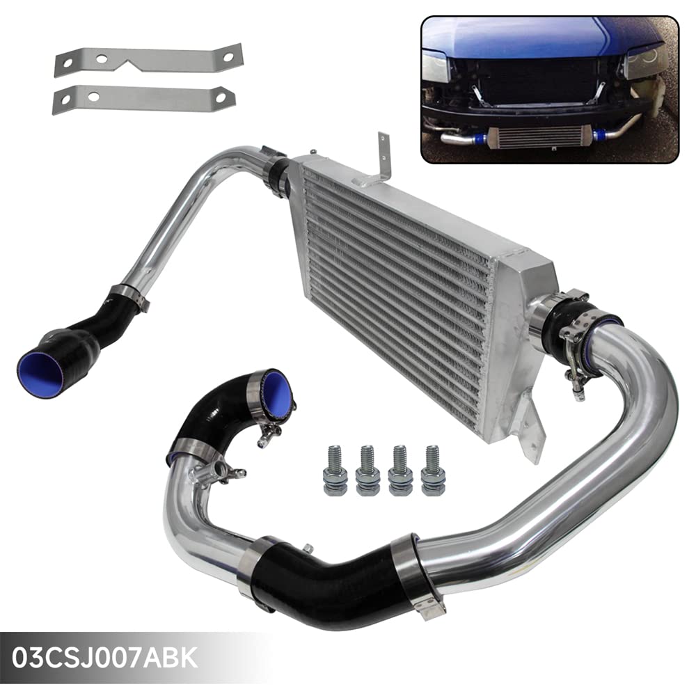 Upgraded Front Mount Intercooler Kit for Audi A4 1.8T Turbo B6 Quattro (2002-2006) - High Performance Cooling System - Perfect for Street Racing & Turbocharged Engine Upgrades