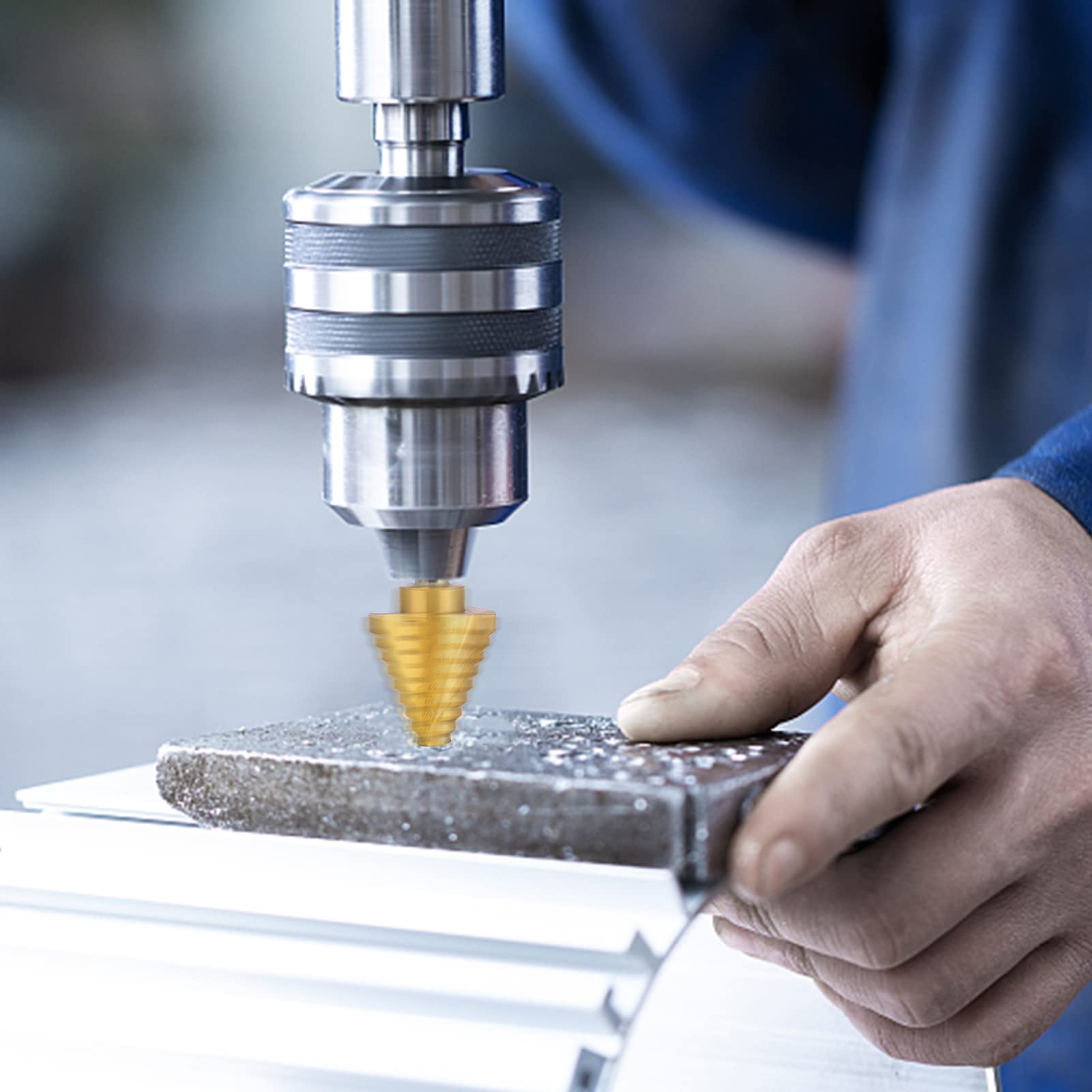 Titanium Step Drill Bit Set - 1/4