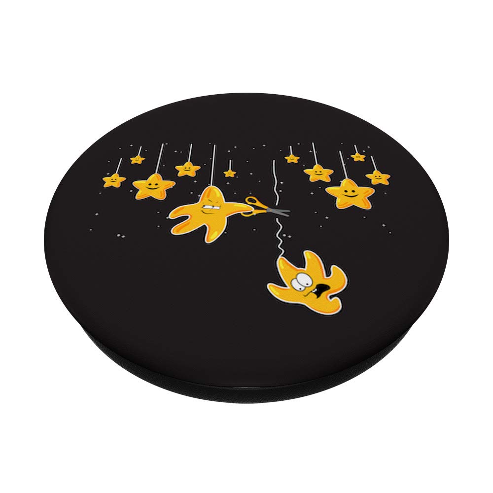 Shooting Stars No Strings Attached PopSockets - Phone & Tablet Grip Stand with Swappable Design | Perfect for Everyday Use, Commuting, and Hands-Free Viewing
