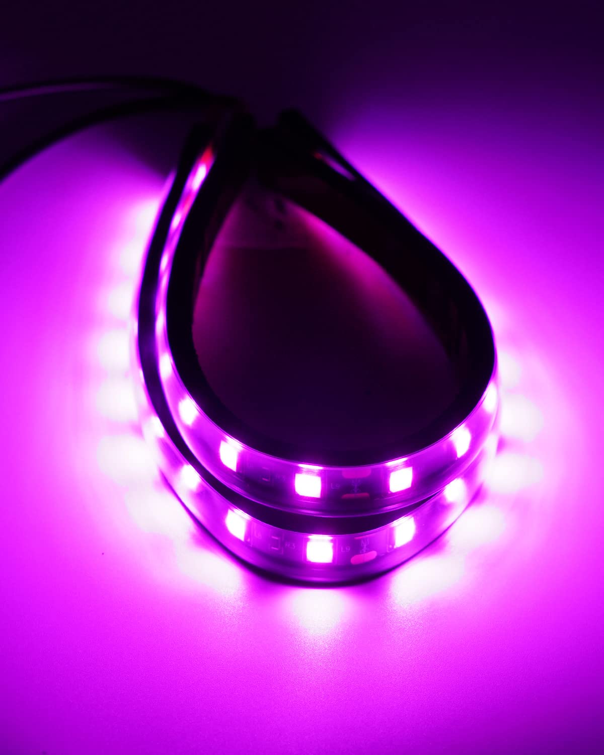 12V Waterproof LED Light Strip - 12.75 Inch 5050 18SMD Pink Car Lights for Motorcycle, Golf Cart, Marine Boat Interior & Exterior Decor (Pack of 4) | Perfect for Accent Lighting, Underbody Glow, and Custom Vehicle Styling