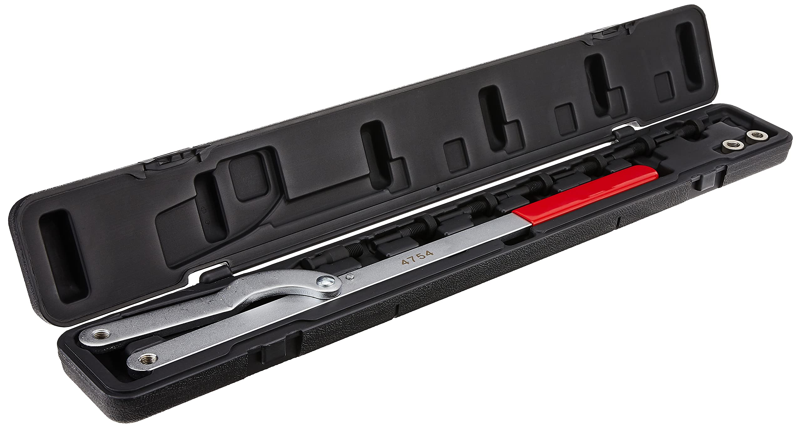 OTC 4754 Universal Pulley Holder Wrench with Interchangeable Pins - Professional Automotive Tool for Belt Removal & Installation - Perfect for Mechanics, DIY Car Repair & Engine Maintenance