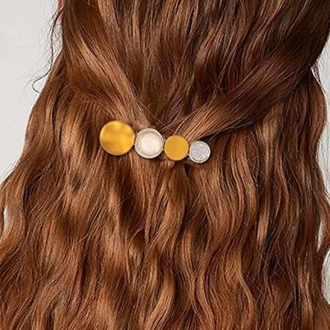 Stylish Fancy Metal Hair Barrettes for Women - Set of 8 Elegant Hair Clips - Perfect for Parties, Weddings & Everyday Wear