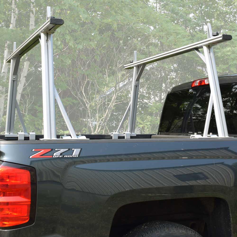 Malone TradeSport Truck Bed Rack with SeaWings Bundle - Heavy Duty Aluminum Cargo Carrier for Pickup Trucks - Perfect for Camping, Kayaking & Outdoor Adventures