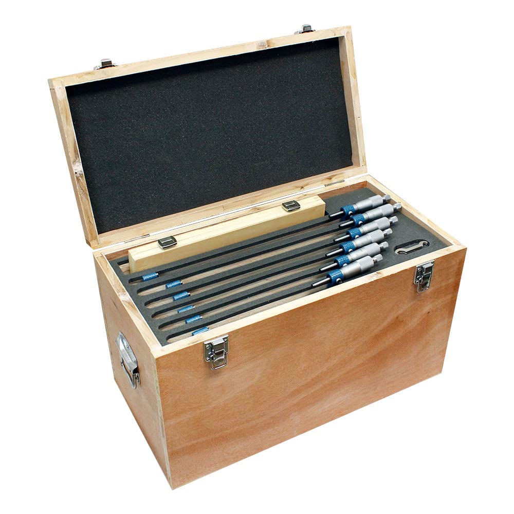 Prolinemax 6-Piece Outside Micrometer Set (6-12 Inch Range, 0.0001