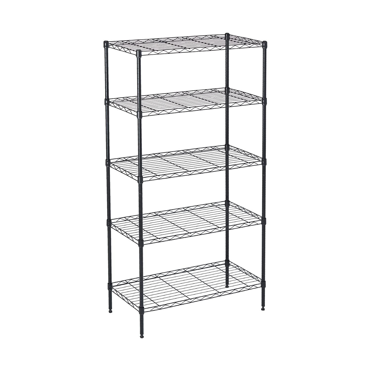 5-Tier Heavy Duty Metal Wire Shelving Unit - 14