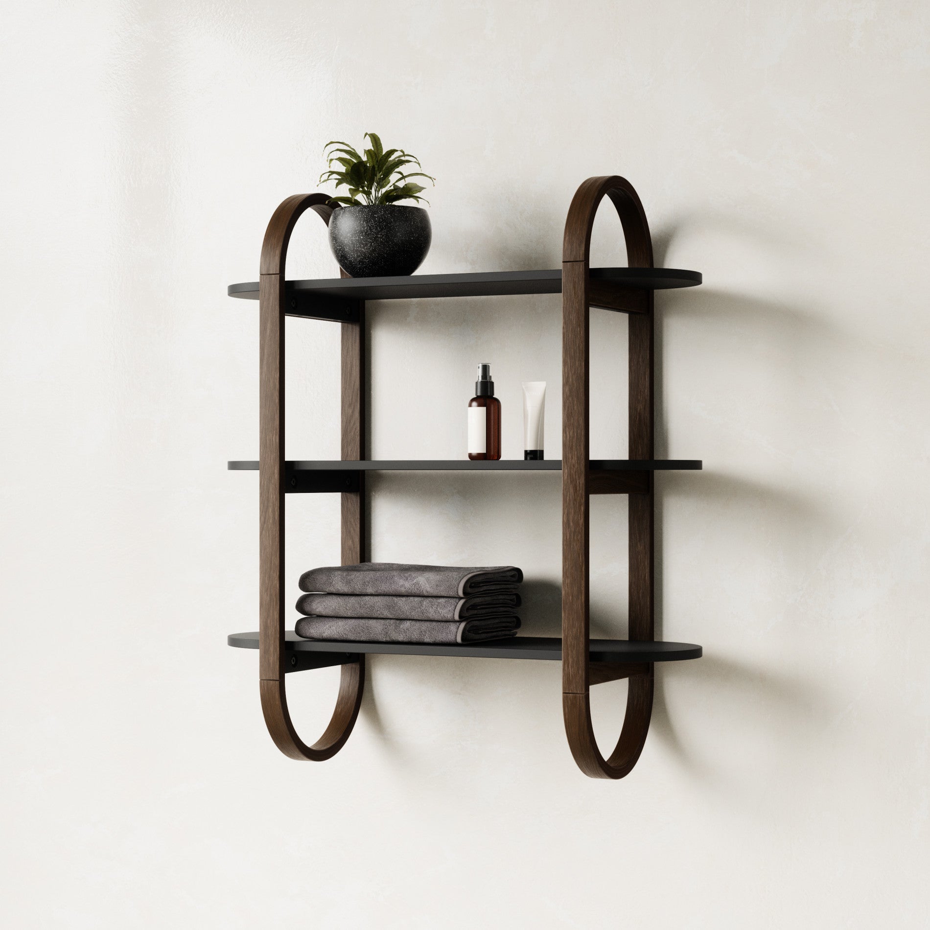 Bellwood Floating Wall Shelf - Rustic Wood Wall Decor for Living Room, Bedroom, Bathroom - Perfect for Displaying Books, Plants & Home Decor