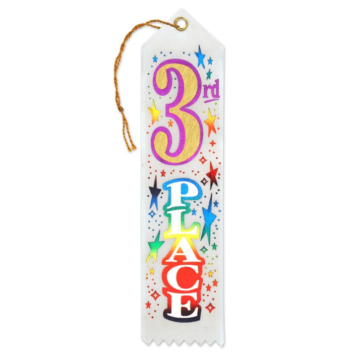 1st 2nd 3rd Place Award Ribbons - Bulk Pack of 12 for Competitions, Sports Events & School Awards - Premium Quality Satin Finish with Gold Foil Lettering