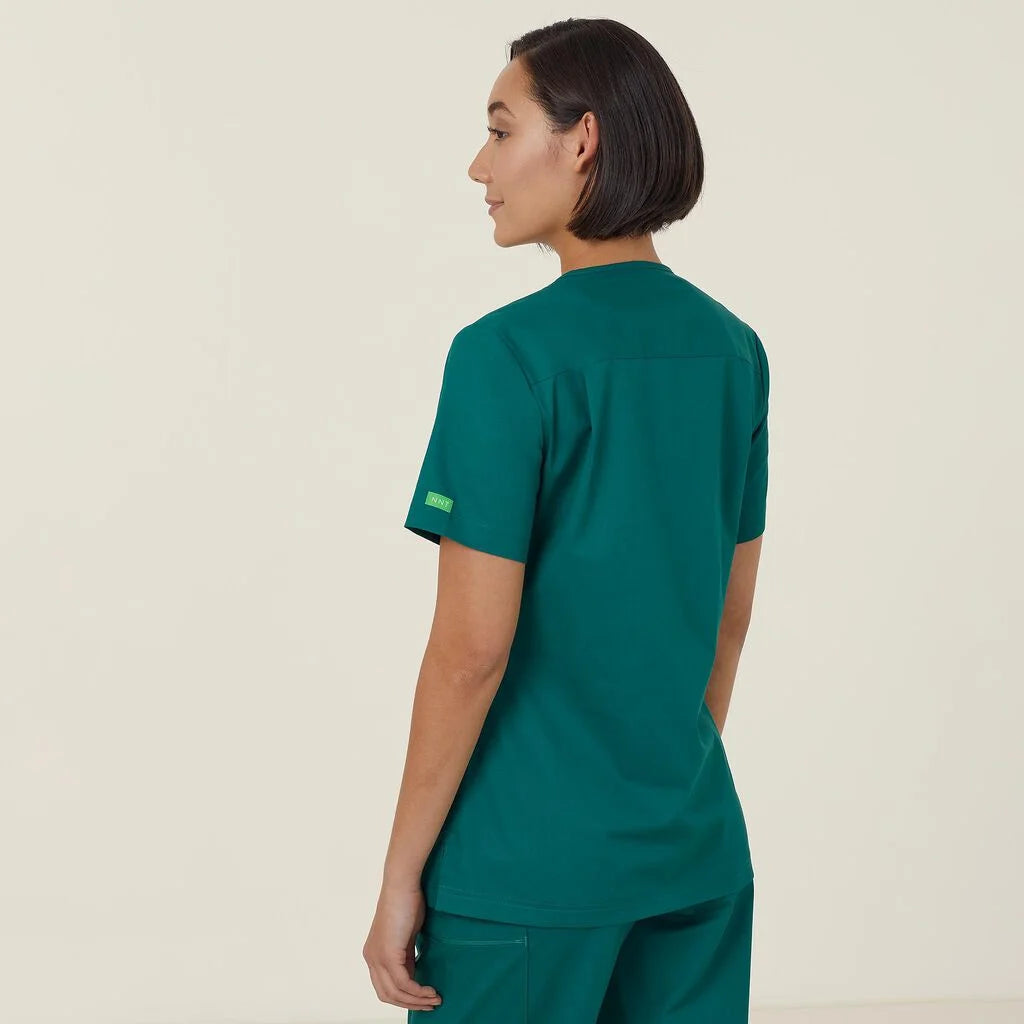 Next Generation Antibacterial Active Florence Scrub Top - Breathable Medical Uniform for Nurses & Healthcare Professionals - Perfect for Hospitals, Clinics & Long Shifts