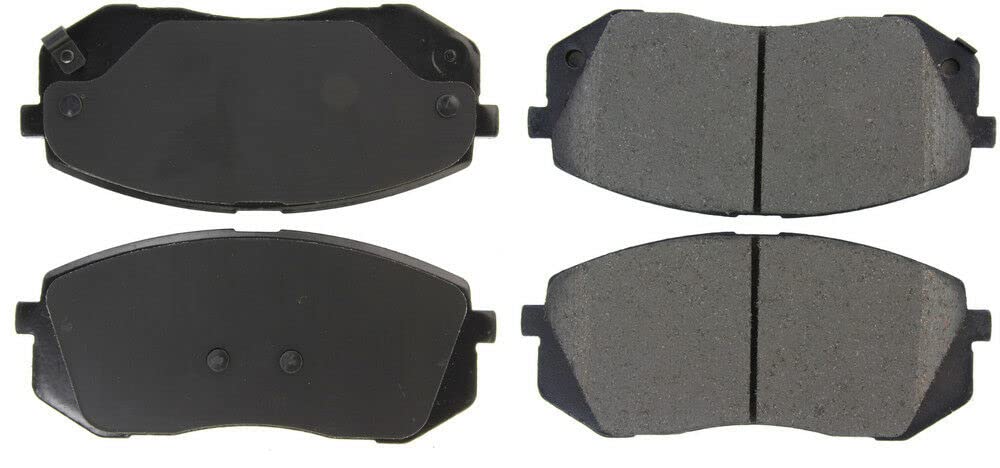 Premium Ceramic Brake Pads with Shims - Low Noise, High Performance Braking for Cars, Trucks & SUVs - Perfect for Daily Commuting & Mountain Driving
