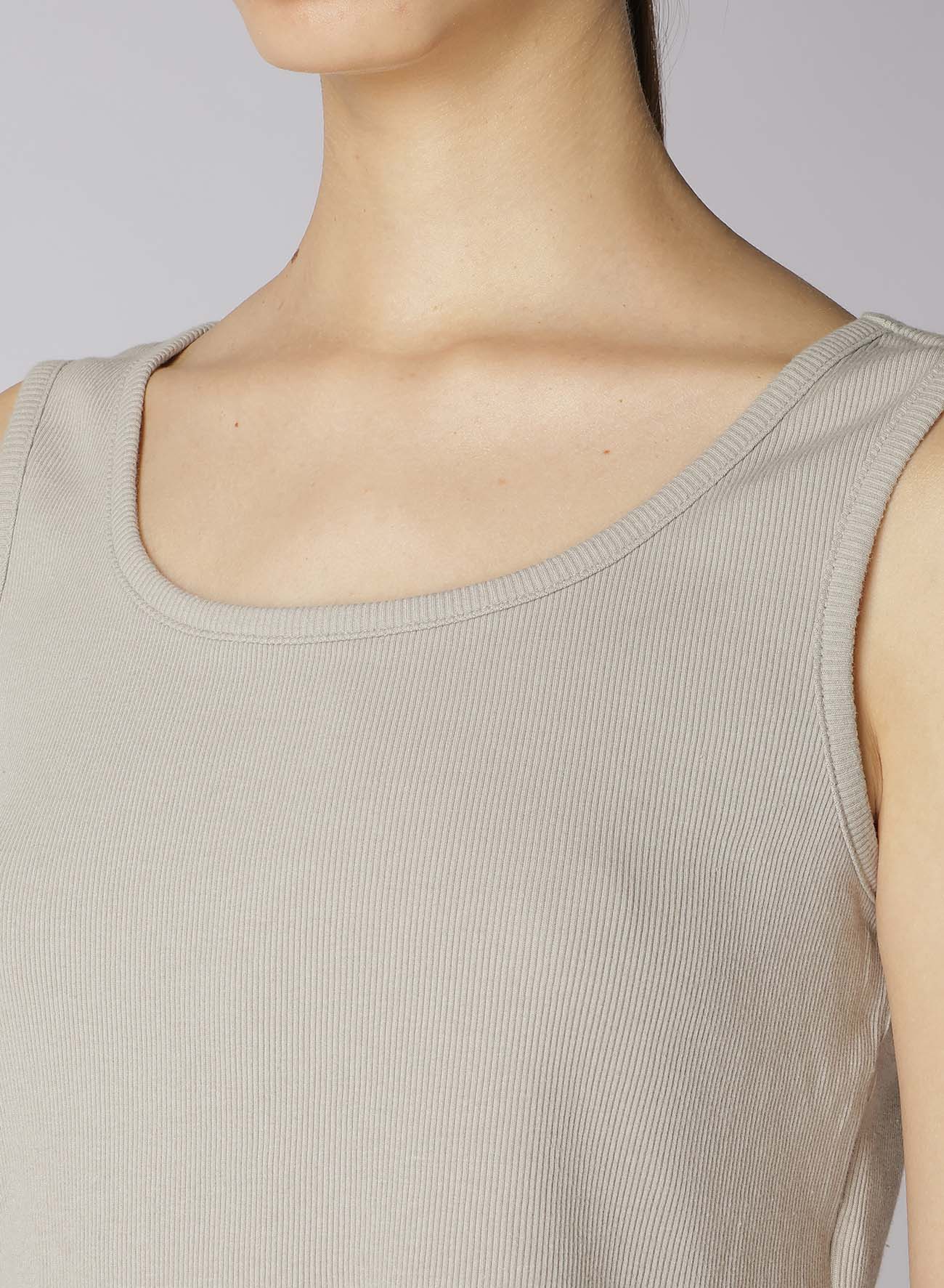Soft Cotton Rayon Rib Tank Top with Distressed Hem - Casual & Layering Essential for Summer Outfits & Beach Wear