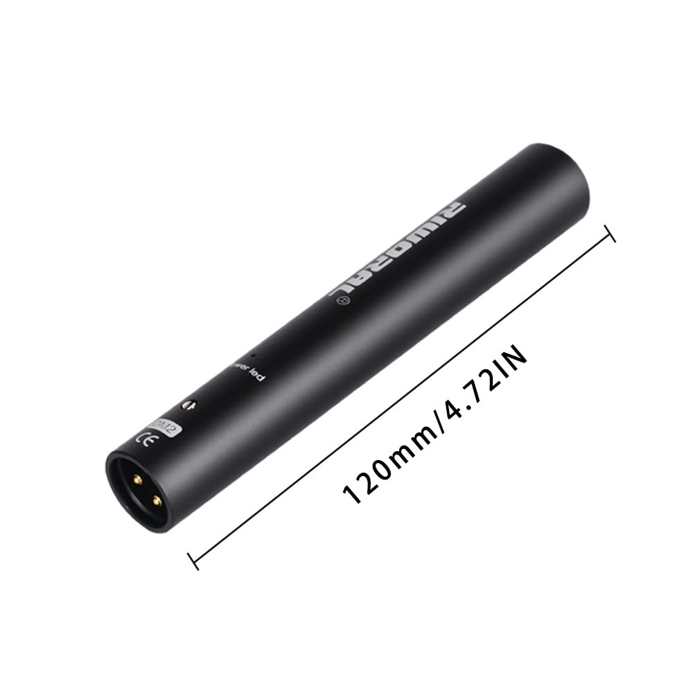 Professional XLR Microphone Preamp - 60dB Gain Booster for Dynamic & Ribbon Mics | Studio Recording, Podcasting & Live Streaming Equipment