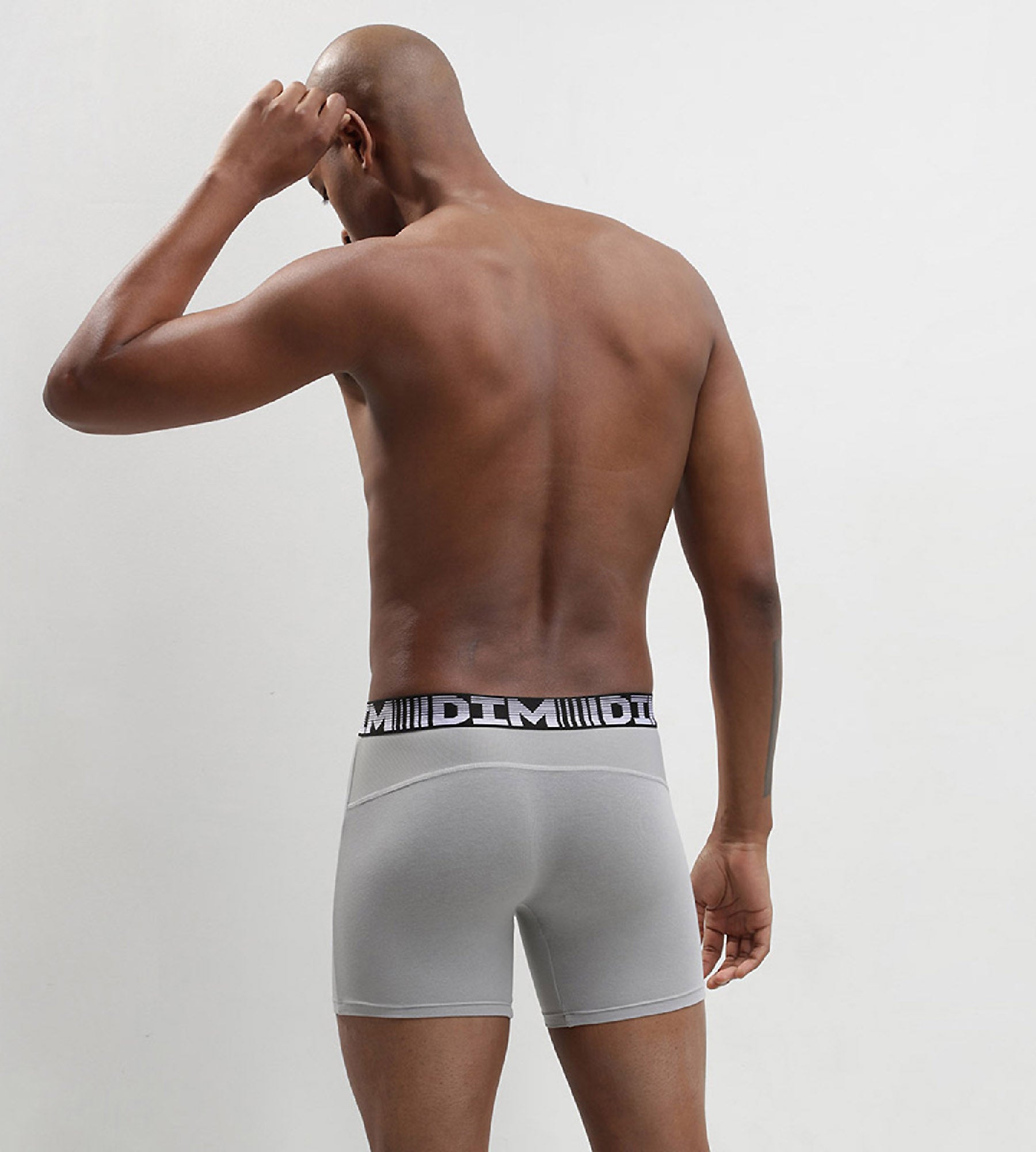 2 Pack Men's Breathable Long Boxer Briefs - Black & Gray 3D Flex Air Technology for All-Day Comfort - Perfect for Workouts, Travel & Everyday Wear