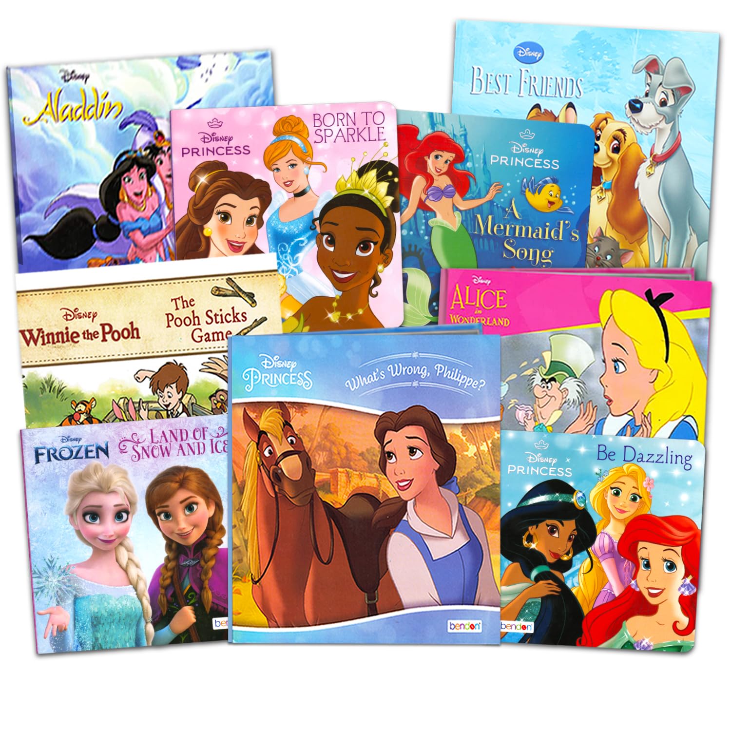 Disney Princess Board Books Super Set - 9 Pack Toddler Books with Frozen & Princess Stories | Perfect for Bedtime Reading, Early Learning & Disney Gift Ideas