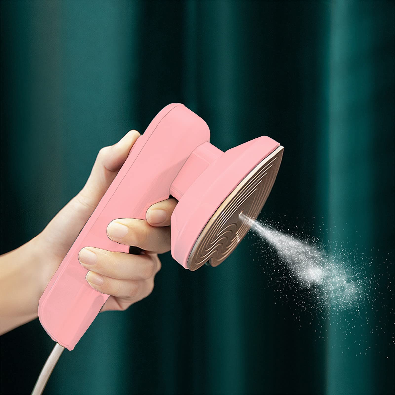 Portable Mini Ironing Machine - Handheld Steam Iron & Travel Garment Steamer for Clothes, Fabric, Suits, Dresses | Compact & Lightweight for Home, Travel, Business, Hotels, Office, and Quick Wrinkle Removal