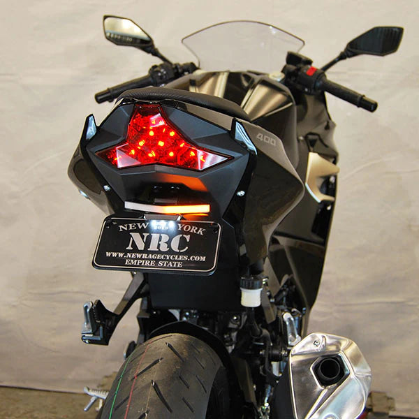 Kawasaki Ninja 400 Fender Eliminator Kit (2018-2023) - Rear License Plate Bracket - Easy Installation for Motorcycle Customization & Clean Look