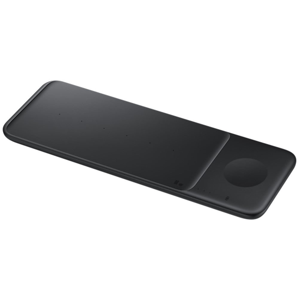 SAMSUNG 9W Wireless Charger Trio with 25W Fast Charging Cube - Qi Certified Fast Wireless Charger EP-P6300 (Renewed, Like New, Black) | Perfect for Home, Office & Travel Charging Multiple Devices Simultaneously