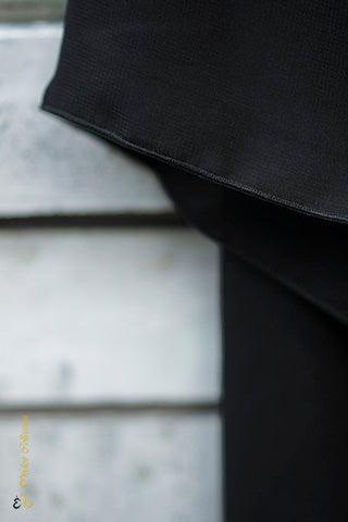 Elegant Black Chiffon Hijab - Soft & Lightweight Muslim Scarf for Women - Perfect for Daily Wear, Prayer, and Special Occasions