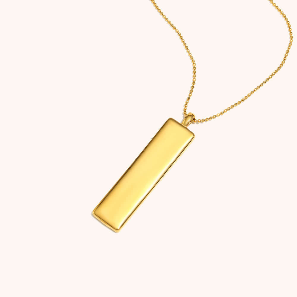 Zodiac Sign Pendant Necklace for Women - 14K Gold Plated Rectangular Charm Necklace | Perfect for Birthday Gifts, Anniversary & Daily Wear | JN3474