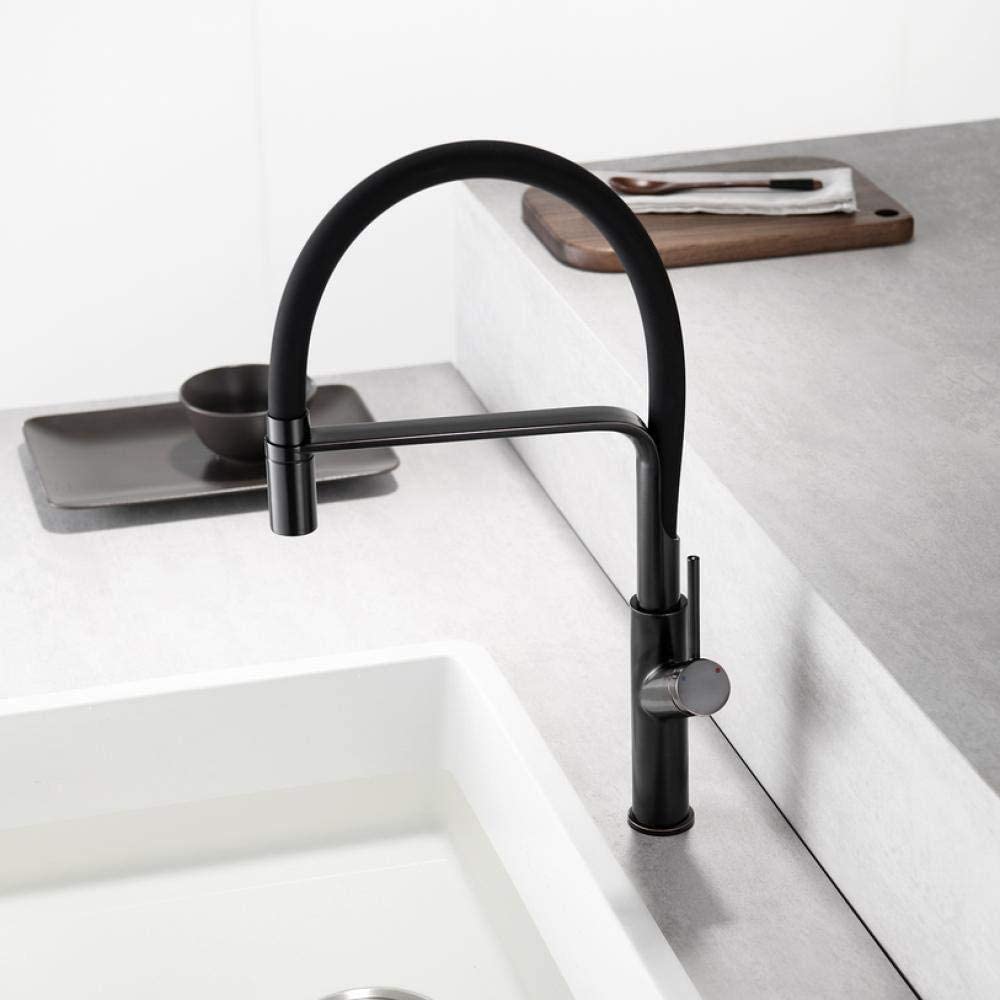 360° Swivel Single Handle Kitchen Faucet with Silicone Hose - High Arc Bathroom Sink Faucet with Ceramic Valve - Perfect for Modern Home, RV, and Outdoor Use