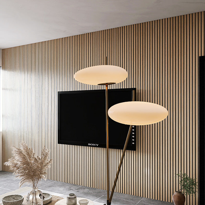 WOODFLEX Flexible Acoustic Wood Slat Wall Panel - Oak Veneer 2700mm x 600mm | Soundproofing & Decorative Wall Treatment for Home Theater, Office, and Studio