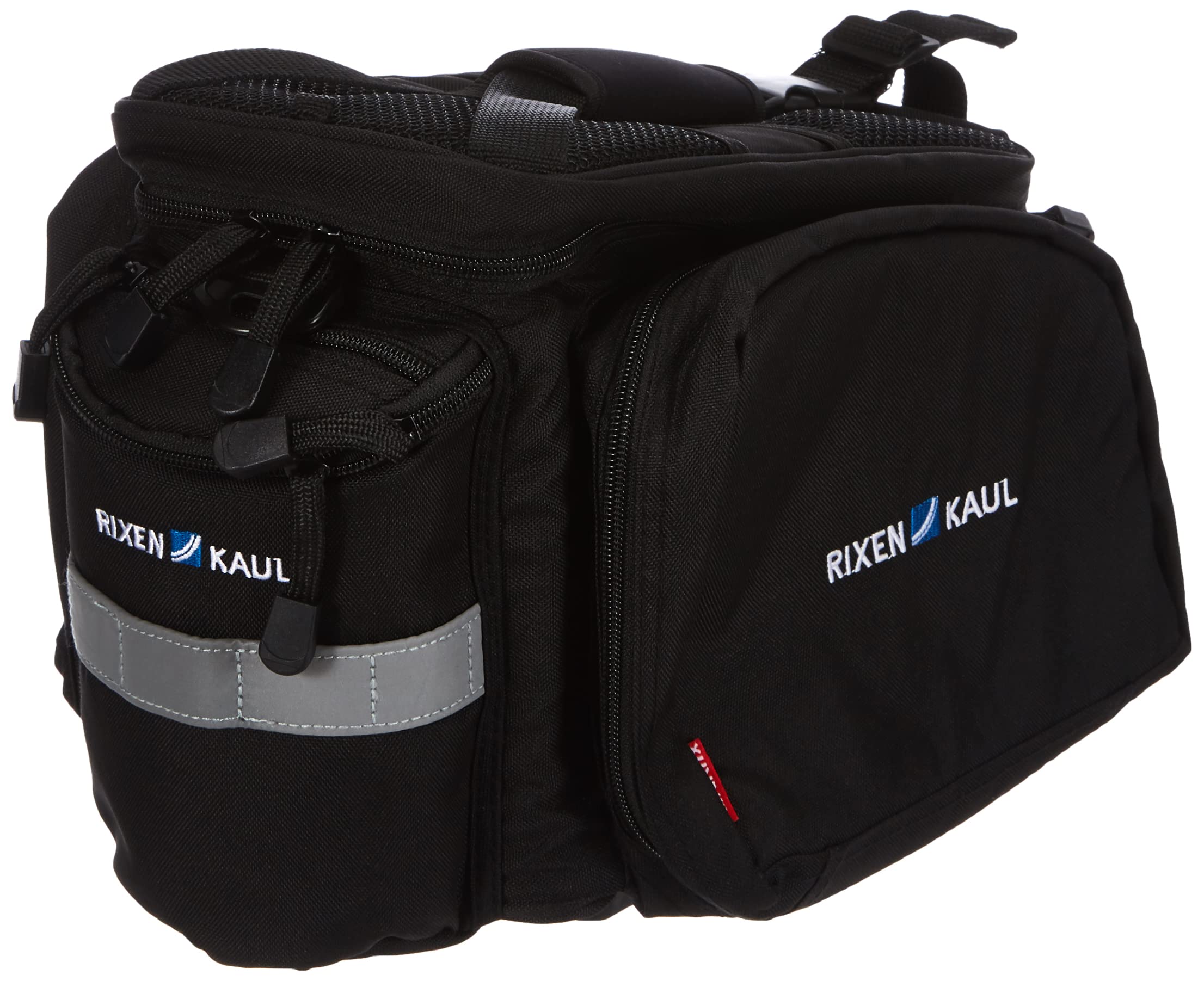 KLICKfix Unisex Adult Rackpack 2+ Luggage Bag - Waterproof Black Bicycle Pannier Backpack for Commuting, Travel & Outdoor Adventures (1 Size)