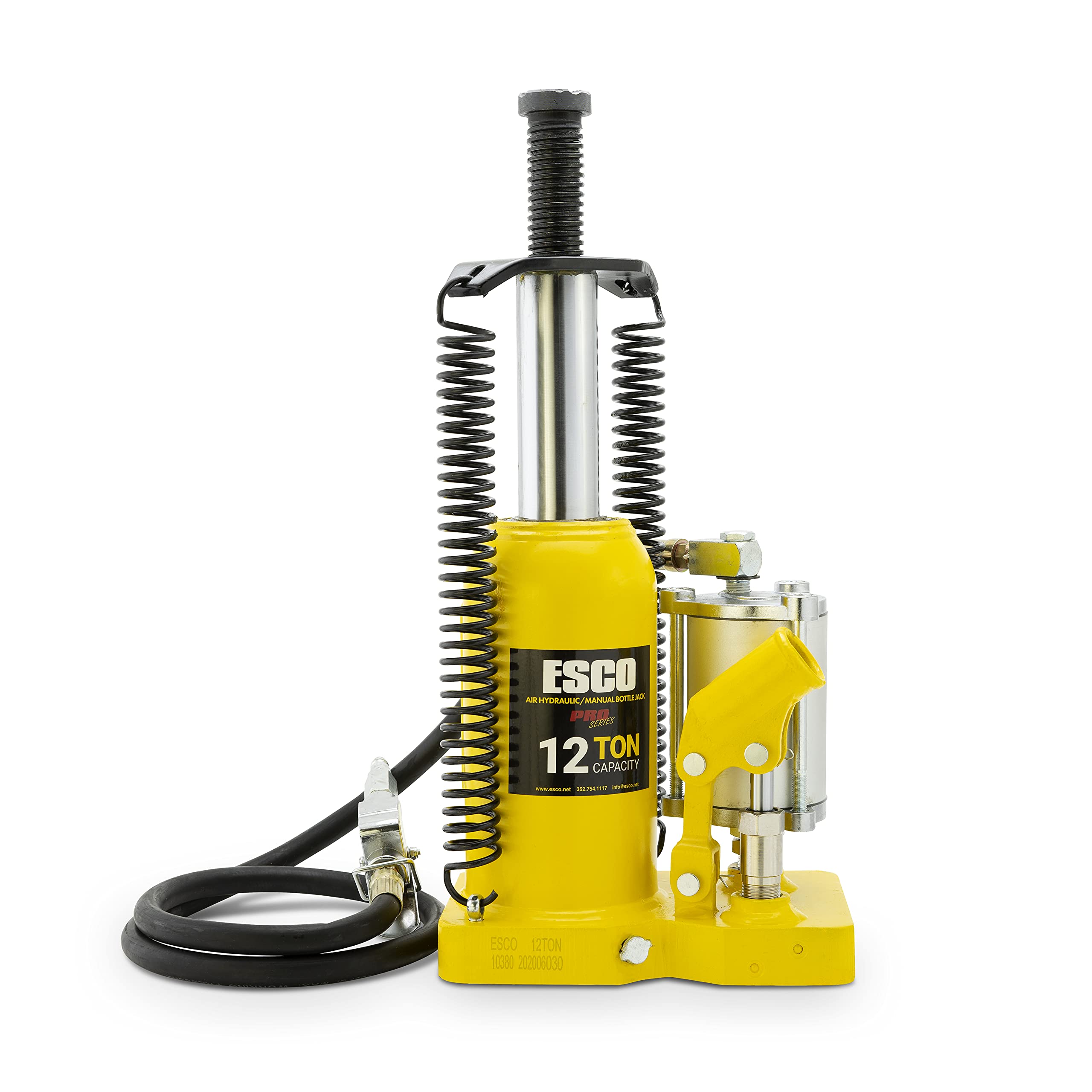 12 Ton Air Hydraulic Bottle Jack - Heavy Duty Pro Series for Trucks, SUVs & Trailers - Garage, Auto Repair & Emergency Roadside Use