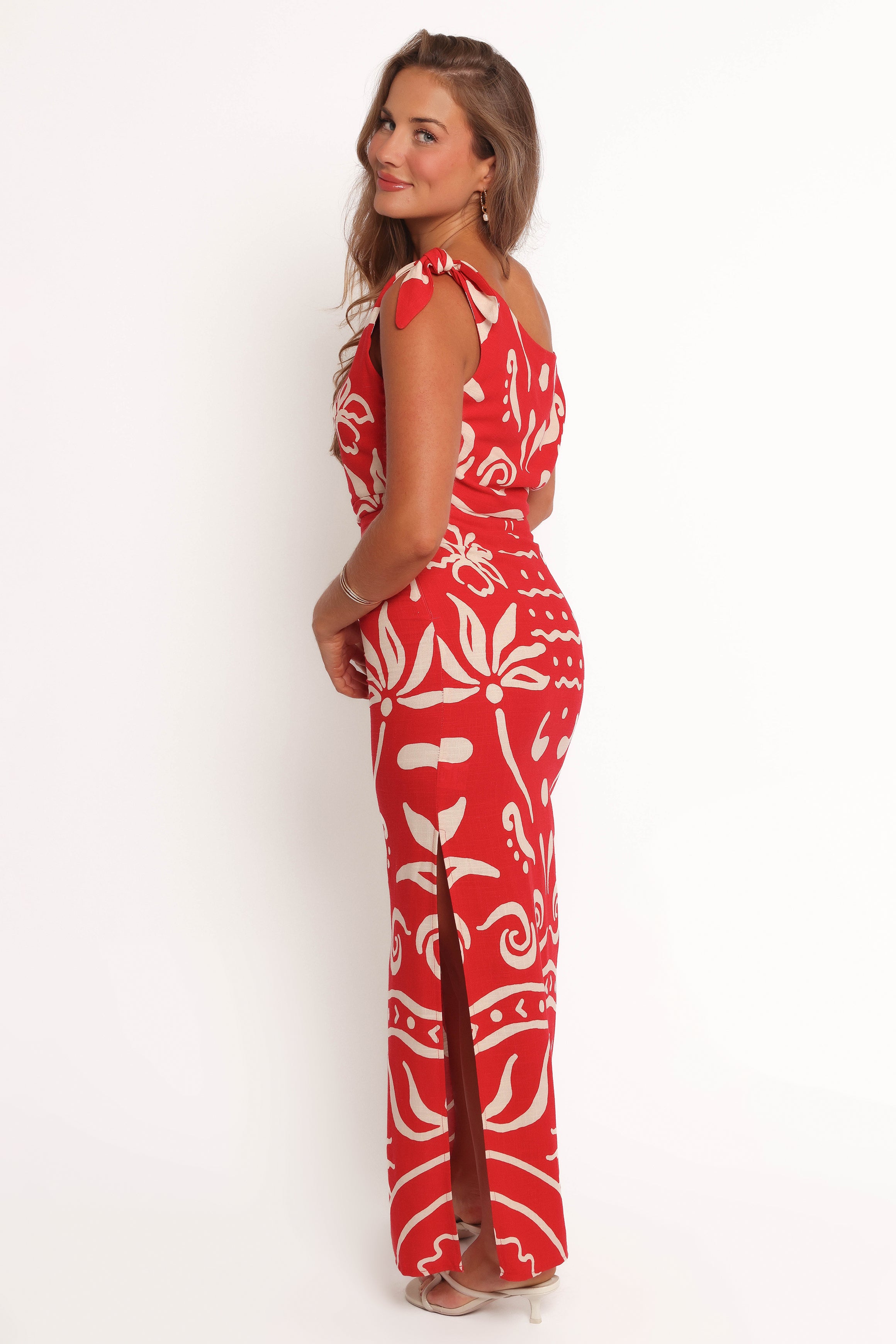 Brigid Midi Dress - Floral Sunburst Print Summer Dress for Women | Casual & Party Wear | Perfect for Beach, Vacation & Date Nights