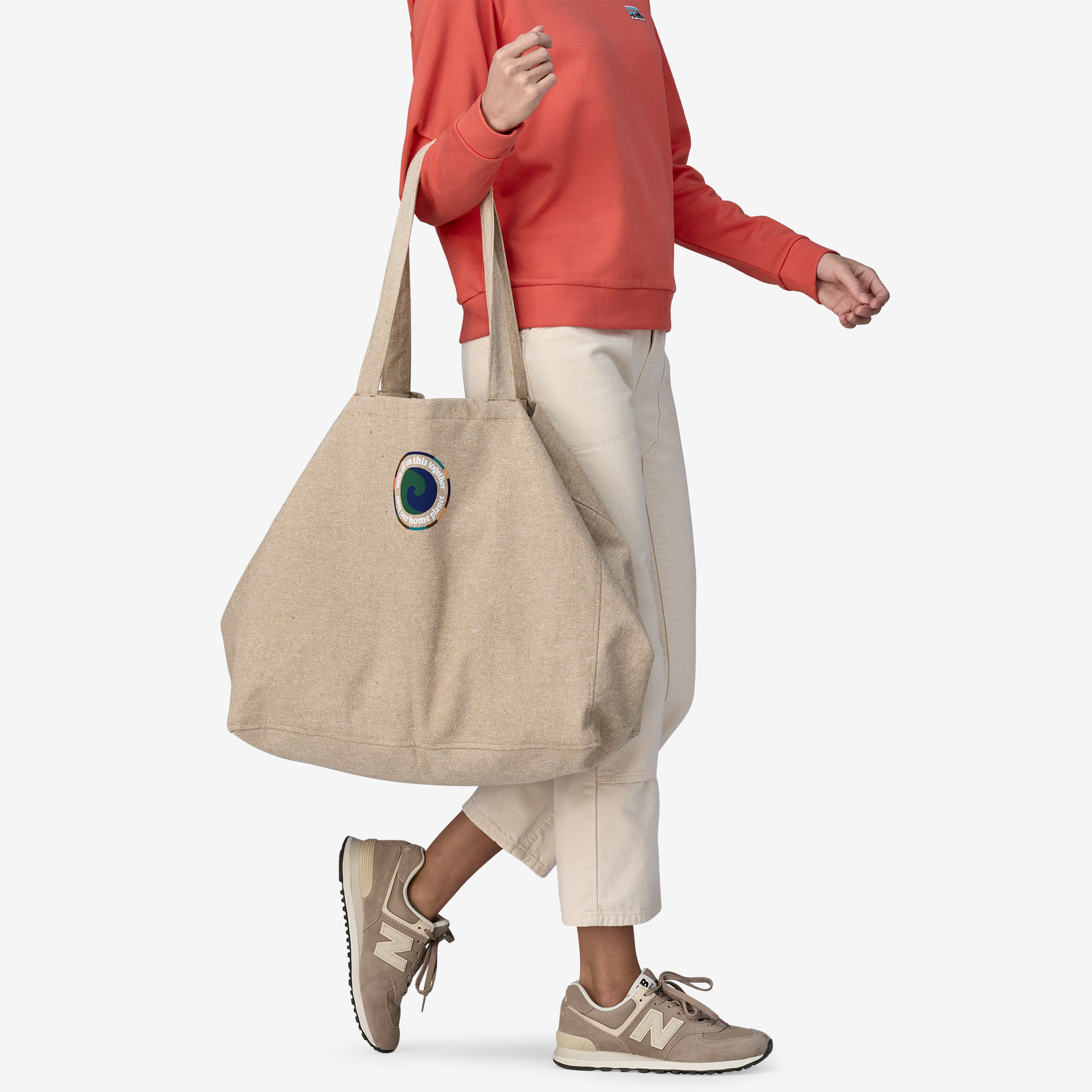 Eco-Friendly Recycled Oversized Tote Bag - Large Reusable Shopping Tote for Groceries, Beach, Work & Travel | Sustainable Fashion Accessory