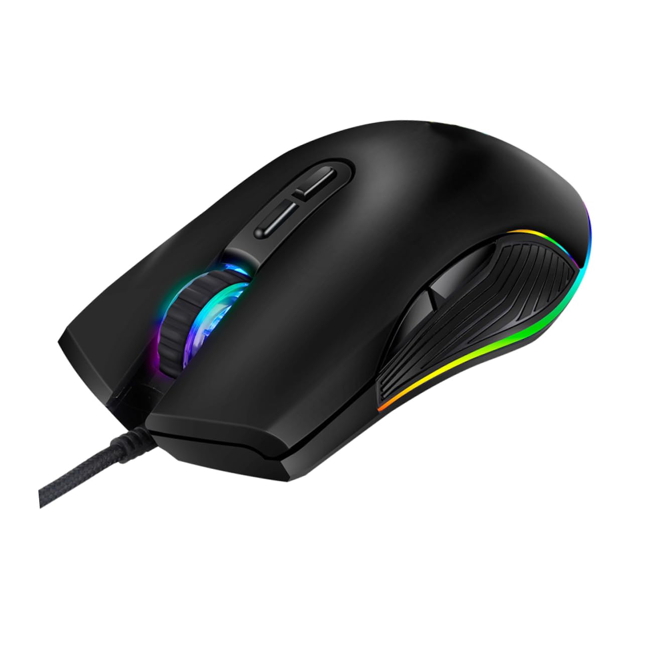Gadpiparty RGB Backlit 7-Button Wired Gaming Mouse - 4 Adjustable DPI Settings, Ergonomic Design for PC & Laptop Gaming - Perfect for FPS, MOBA & MMO Games (Random Color)